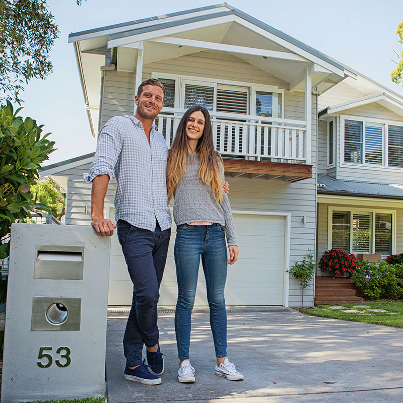 Happy home buyers